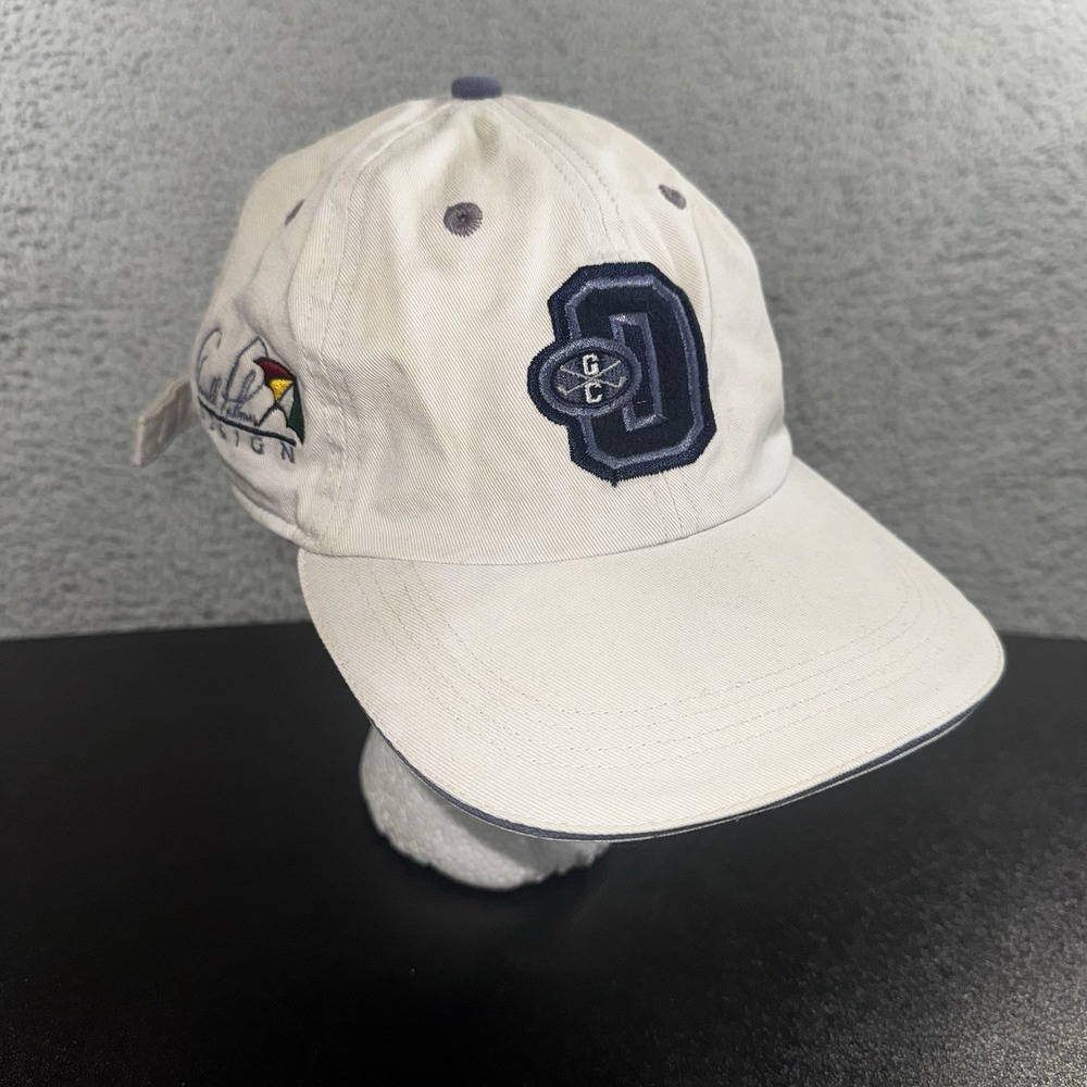 Ahead Vintage Golf Hat Men OSFA Arnold Palmer Design Cream Strapback Cap y2k 90s